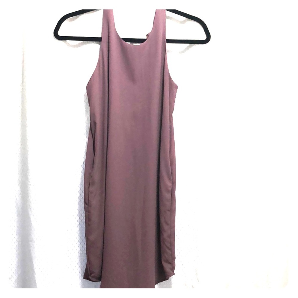 Deep purple dress
